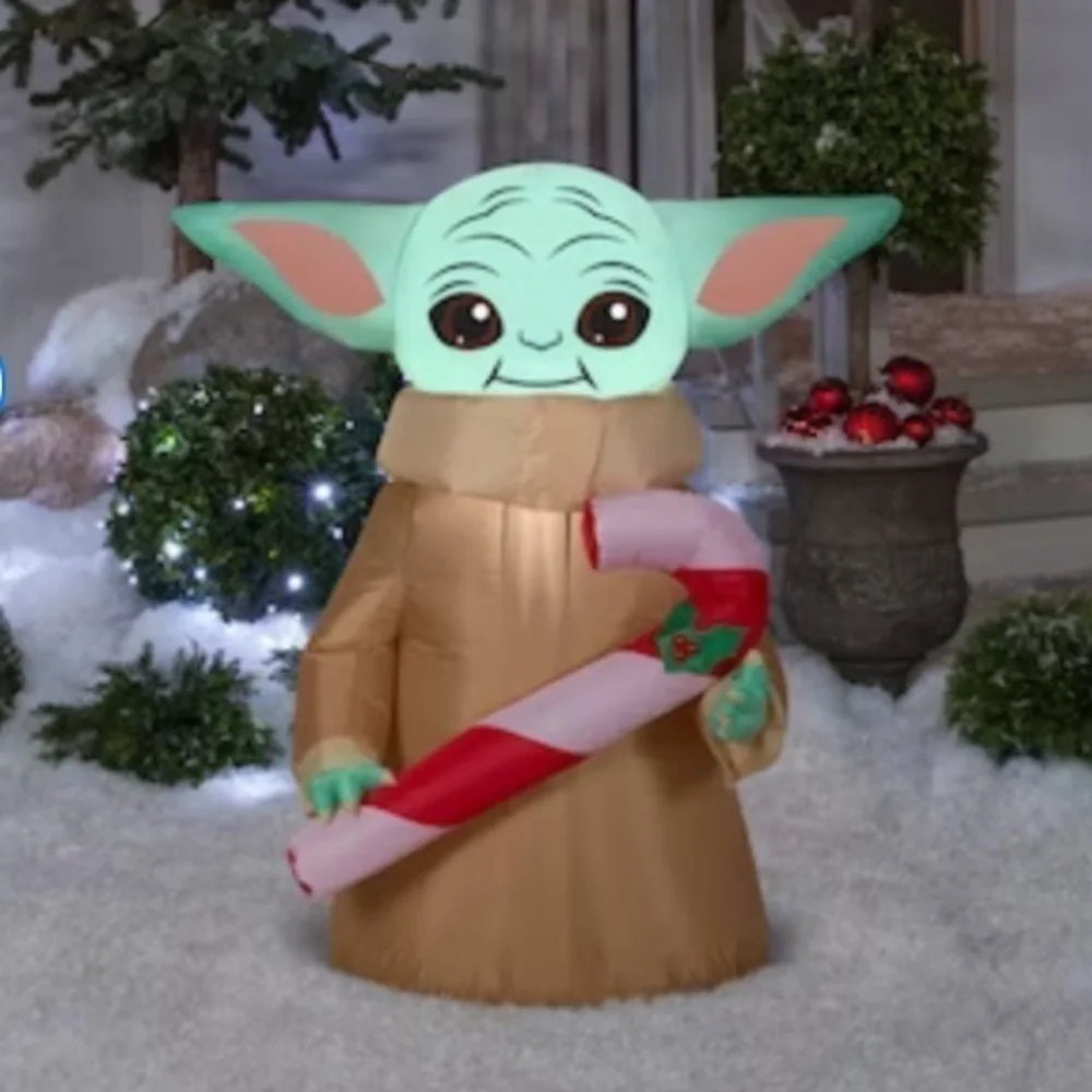 Star Wars Inflatable Blow Up NEW Grogu Yoda 3.5 ft Christmas NEW Disney